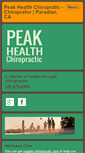Mobile Screenshot of peakhealthforyou.com