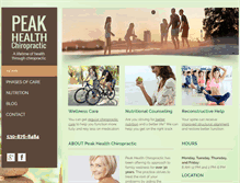 Tablet Screenshot of peakhealthforyou.com